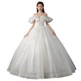 Wedding Dress 2025 New Bridal Brae Elegant Tug-Tail Thin Simple Generous Wedding Yarn Series Light Wedding Dress HZ0517