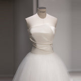French-Style Denstalt Wedding Dress 2026 New Breast-Skinny Princess Super Fairyson Simple Go Out Of The Net Red Model HZ0517