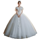 One-Word Shoulder Simple Main Wedding Dress 2025 New Temperament Drag Tail Light Wedding Dress Mori Dream Little Bridal Wedding Dress HZ0517