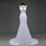 2026 New Wedding Dress Elegant Sexy Temperament Deep V Collar Body Waist Fish Tail Light Wedding Dress Dress Dress HZ0517