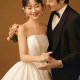 2026 New Casual Pipe Top Slimd Sinter Wedding Dress Butterfly Super Fairy Bride Wedding Veil HZ0517