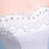 Bride Wedding Dress 2026 New Lace Word Shoulder Scrapped Simple Temperament Bride Spring Thin Korean Wedding Dress HZ0517