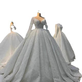 African Bride Wedding Dress Lace Long Sleeve With White Autumn 2026 New Wedding Dress Dress HZ0517