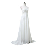 Wish Temperament Wedding Dress With A Long And Thin Simple Wedding Dress HZ0517