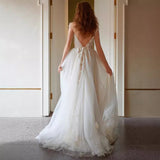 Mori's Dream Petal Wedding Dress 2026 New French Princess Simple Thin Waist V Collared Tail Light HZ0517