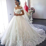 Wedding Dress 2026 New Word Shoulder Poncho Tau Dress Wedding Dress Entity Tail Wedding Dress HZ0517