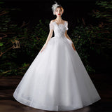 Light Wedding Dress 2025 New Bridal Temperament Of The Word French Super Fairy Dream Thin Pregnant Woman High-Waist Wedding Dress HZ0517