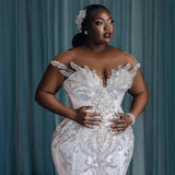 The Main Wedding Dress 2026 New Drag-Tailed Simple Word Bride's Word Shoulder Temperament Super Fairy Dream Thin Small Out Of The Yarn HZ0517