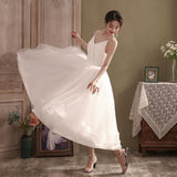 White Mesh Simple 2026 New V Famous Party Party Wedding Dress Wedding Dress Girl Fairy HZ0517