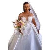 French White Breasted Light Wedding Dress Bride 2026 New Fascling Pearls Go Out To Greet The Engagement Dress Dress Woman HZ0517
