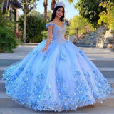 Adult Dress Dress A Word Shoulder Long Skirt Prom Shiny Three-Dimensional Embroidery Lace HZ0517
