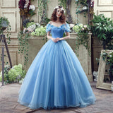 Cinderella At Fugitive Series Dresses In Spring 2026 Blue Simple Photo Photography Art Examination HZ0517