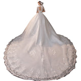 Mori Temperament Main Wedding Dress 2026 New Small Bride Big Tail Super Fairy Starry Sky Dream HZ0517