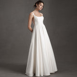 French-Style Densified Wedding Dress French Simple Collar Temperament Long-Term Dignified Hebenfeng Bride Welcome Outdoor Yarn HZ0517