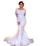 Long-Sleeved Wedding Dress 2026 New Bridal Wedding Temperament Generous Sexy Main Wedding Dress Spring HZ0517