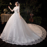 Mori Temperament Main Wedding Dress 2026 New Small Bride Big Tail Super Fairy Starry Sky Dream HZ0517