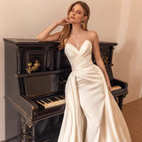 Wedding Dress New Denance Bracing Dress Detachable Tailed Wedding Elegant Temperament Queen Banquet Dress HZ0517