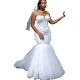 Mermaid Wedding Dress Skinny Net Ornament Long Skirt Fishtail Dress Bridal Dress Dress HZ0517
