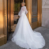 Light Yarn Dress 2026 New Bubble Sleeve Large Size Small French Hepburn Wedding Welcome Light Wedding HZ0517