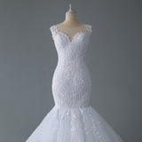 2026 Spring New Main Wedding Dress Simple Fishtail Lace Wedding Dress HZ0517