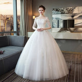 Light Wedding Dress 2025 New Bride Wedding Small Sleeves Together Thin Shoulder Tugged Yarn Woman HZ0517