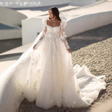 Temperament Wedding Dress French Sexy Tailing Heavy Industry Net Yarn Printing Bridal Main Yarn 2026 Summer New HZ0517