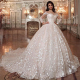 Large-Size Wedding Dress 2026 New Long Tail Mid-Rise Show-Back Wedding Dress Overseas Warehouse Spring HZ0517