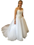Brased Wedding Dress 2026 New Ebay White Hand Nail Beads Tail Elegant Mori Family Travel Photo Wedding Dress HZ0517