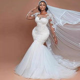 Sexy Fishtail Wedding Dress Vintage Customized Wedding Dress HZ0517