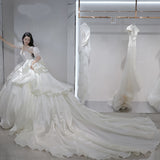 Heavy Industry Master Wedding Bride 2026 New At-Fugitive Princess Ding Noodles Grand Luxury Heavy Industry French Photography Wedding HZ0517