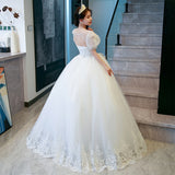 French Main Wedding Dress Girl Small Man 2025 New Bride Shoulder-To-Shoulder Light Yarn Simple Syarn Xia HZ0517