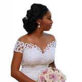 2026 Spring New African Mermaid Wedding Shoulder Lace Lace Size Fashion Travel Photo Wedding Dress HZ0517