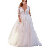 New Wedding Bridal Wedding Tug-Tailed Large-Size Wedding Dress Body Luxury Main Wedding Dress Temperament Elegant HZ0517