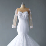 Supply Wedding Dress Bride Tail 2026 New White Breast Lace Simple Xiansen Wedding Dress HZ0517
