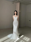 Wedding Welcome Yarn Bride Wedding Bra Light Wedding Dress Lint Fishtail Dress High Sense Of Out Yarn Thinness Of The Yarn HZ0517