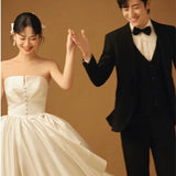 2026 New Casual Pipe Top Slimd Sinter Wedding Dress Butterfly Super Fairy Bride Wedding Veil HZ0517