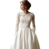 Wedding Wedding Dress Tail Light Wedding Dress Large Code Simple High-End Main Wedding Dress Lace High-Rise Thin Dress HZ0517