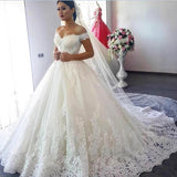 Wedding Dress 2026 New Spring Dress Large-Size Shoulder Horny Dress Tug-Tail Wedding Dress HZ0517