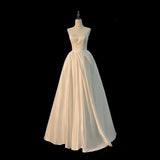 French Sling Light Wedding Dress 2026 New Bride High Quality Yarn Simple Small Santen Wedding Dress Woman HZ0517