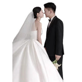 Brased Light Wedding Dress White Spring And Summer New Bridal Yarn High-End Yarn 2025 French Retro Dress Women Sleeveless HZ0517