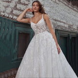 Bridal Wedding Dress White Sexy Sling Stripe -2026 Elegant Super Fairy Temperament Tail Wedding Dress HZ0517