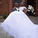 Main Wedding Dress 2026 Spring White Shoulder Sexy Long Tail Wedding Dress HZ0517