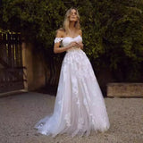 Wedding Dress 2026 Female Lace Dew Sweetheart Side-To-Shoulder Princess Bridal Party Shoulder Wedding Dress Spring HZ0517