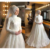 Vintage Wedding 2026 Spring New Bride Wedding Long Sleeve White Tend- Estated Wedding HZ0517